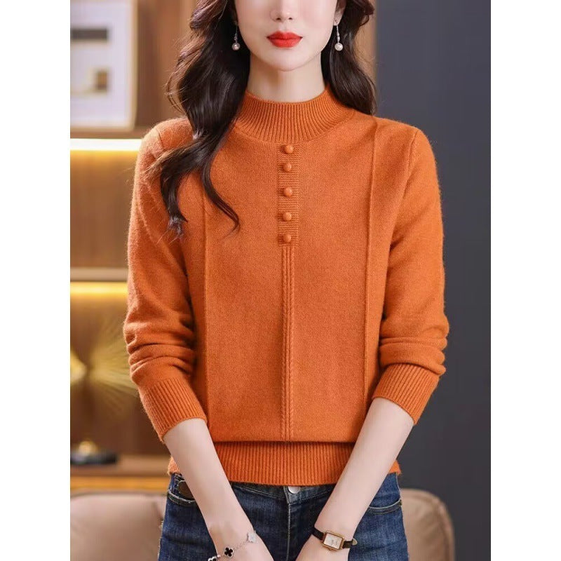 Half Collar Top Winter Inner Wear Sweater