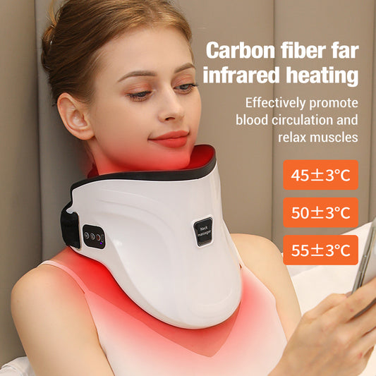 Electric Hot Compress Neck Fixed Traction Air Pressure Kneading Massage Instrument