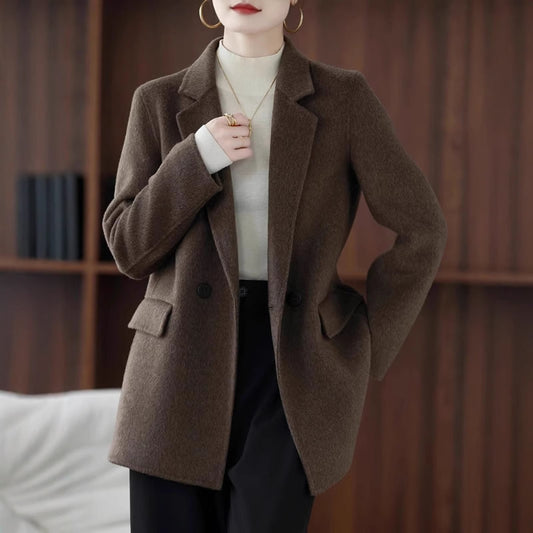 Autumn And Winter Double-sided Woolen Coat Women