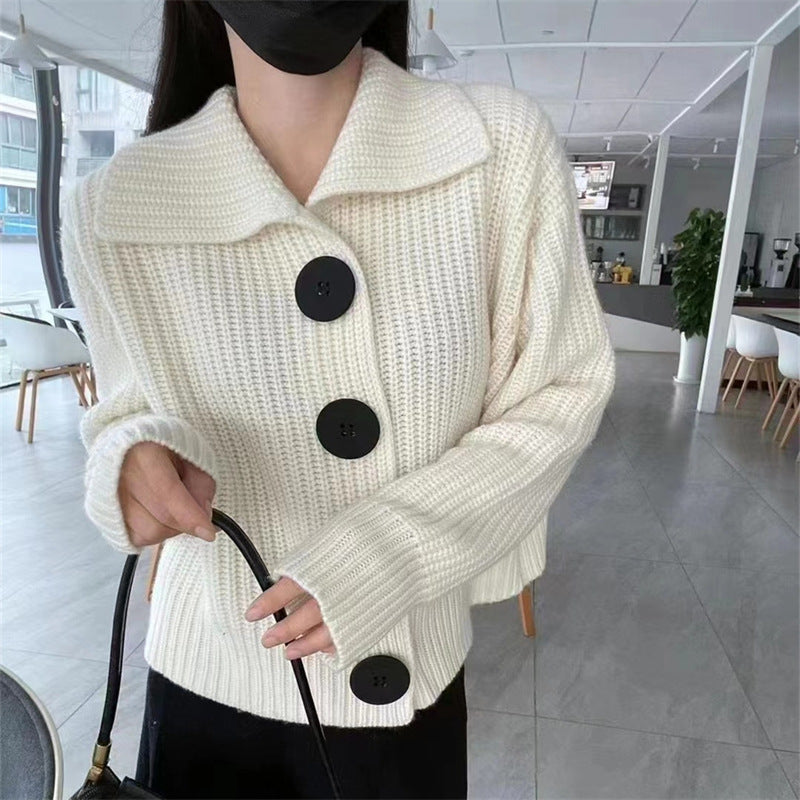 Korean Lazy Sweater Coat Female