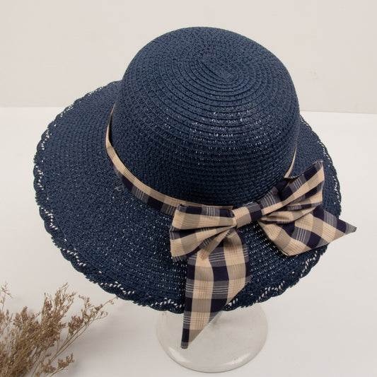 Small Bow Korean Style Wild Sun Hat Straw Hat